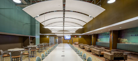 Hub Ceiling tiles and Table